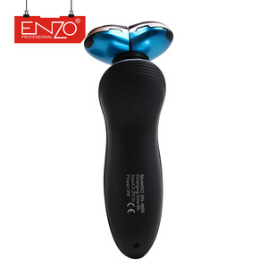 ENZO Professional high quality triple heads individually floating blades 3D rotary cordless strong electric men shaver machine