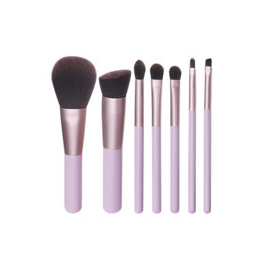 Fashion 7PCS portable Makeup Brushes with PU Bag High-Quality Beauty Tools