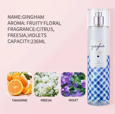 Floral and Fruity Fragance Scent Refreshing Fragrance Female Body Mist Women Perfume