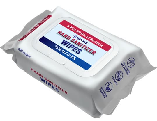 Hand Sanitizer Alcohol Wipes 75% in KOREA