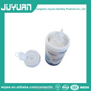High Quality OEM service Skin moist wet wipes with small can 30pcs tissue
