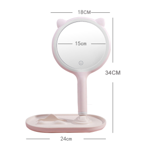 Hot Sale Usb Charging  Led Makeup Mirror Brighten Up The Face Hollywood Makeup Mirror