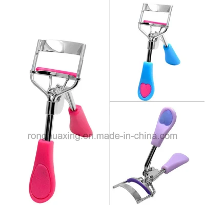 Makeup Tool Eye Lash Curler with Colorful Soft Silicone Handle
