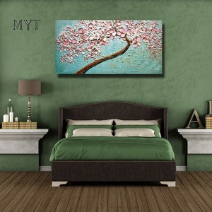 Modern Oil Painting  Hot Sale Discount Pink Tree 3D Flower Nail Art Decorations
