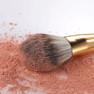 New 8PCS Gold Color ABS Plastic Handle Makeup Brush Set Beginners Makeup Tools Foundation Concealer Eye Shadow Brush