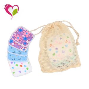 New Arrivals Bamboo Cotton Face Pads With Laundry Bag Makeup Remover Pad Reusable