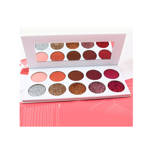 New High Quality custom logo diy color glitter eyeshadow makeup palette