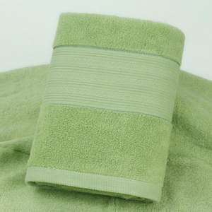 Plain dyed thick super soft adult bath towel factory supply