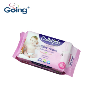 Popular baby cleaning wet tissue gygiene soft wet napkin economic packing 80s wet wipes top quality