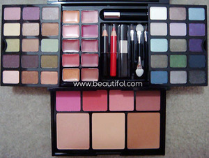 Private labels Fashion New launched eyeshadow lip gloss + foundation+ blush + Mascara makeup sets