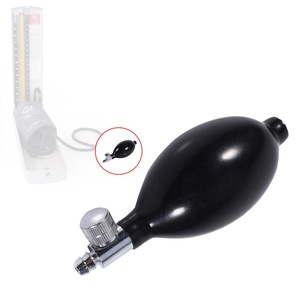 Replacement Black Manual Inflation Blood Pressure Latex Bulb With Air Release Valve