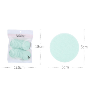 round square shape 20pcs beauty pink make up sponge puff face round makeup remover powder puff B0889