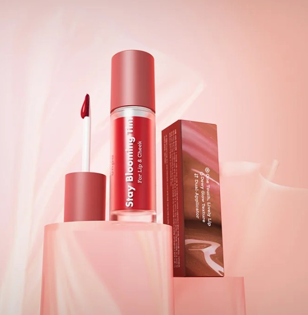 (UNPA) Bubi Bubi Stay Blooming Tint For Lip &amp; Cheek Camellia Red 3.5ml