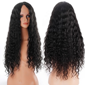 Virgin Unprocessed Water Wave Overnight Delivery Human Hair Full Lace Wigs For Black Women