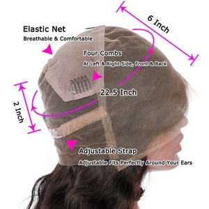 Virgin Unprocessed Water Wave Overnight Delivery Human Hair Full Lace Wigs For Black Women