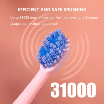 Waterproof Replaceable Brush Head Deep Clean Kids Battery Powered Toothbrush