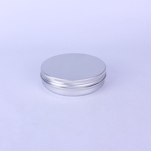 Wholesale 100ml aluminum jar for body serub 100g aluminum tin cans for filling bath salt loose powder