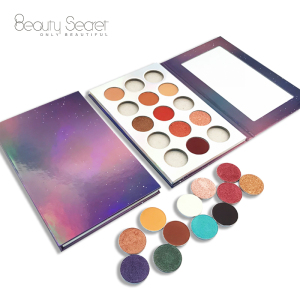 wholesale eyeshadow pigment palette packaging custom private label eyeshadow palette duochrome eyeshadow