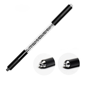 Wholesale Permanent Makeup Tattoo Manual Pen Double Heads Crystal Microblading Pen With Blades And Shader