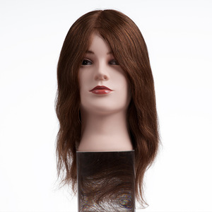 Wholesale Salon Equipments Silky Straight Long Human Hair Mannequin Barber Training Head