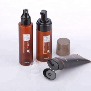 wholesale skin care brown water pet lotion plastic bottle for cosmetic
