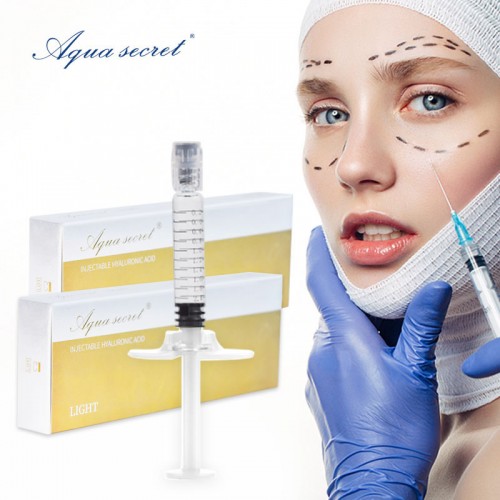 Aqua Secret anti wrinkle injectable hyaluronic acid cross linked ha dermal filler 1ml 2ml