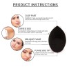 Super Soft Cosmetic Beauty Blender Black Latex Free Puff Makeup Foundation Blending Sponge