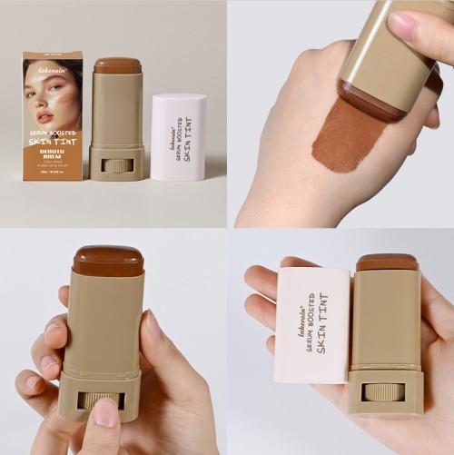 Lakerain Semi-Permanent Herbal Serum Boosted Skin Tint Rotatable Colored Cream Concealing Moisturizing Brightening Cosmetic
