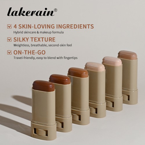 Lakerain Semi-Permanent Herbal Serum Boosted Skin Tint Rotatable Colored Cream Concealing Moisturizing Brightening Cosmetic