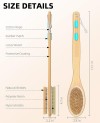 Best OEM/ODM long handle shower brush with soft-bristle, body scrubber tool, suitable for wet or dry cleaning.