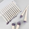 Custom Logo 15Pcs Makeup Brush Set with PU Leather Cylinder Holder Premium Soft Synthetic Hair Cosmetic Brushes Wholesale OEM/ODM