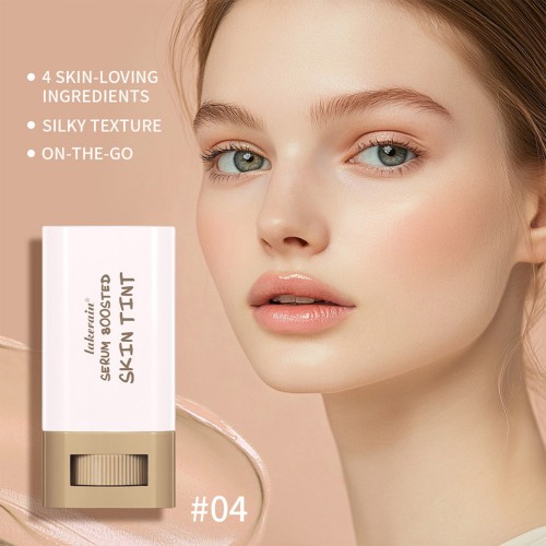 Lakerain Semi-Permanent Herbal Serum Boosted Skin Tint Rotatable Colored Cream Concealing Moisturizing Brightening Cosmetic