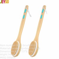 Best OEM/ODM long handle shower brush with soft-bristle, body scrubber tool, suitable for wet or dry cleaning.