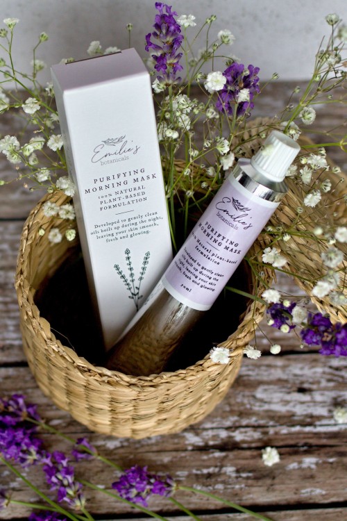Purifying Morning Mask for Deep Cleansing Enriched with Lavender Oil and Natural Ingredients. Ideal for Sensitive and Dry Skin, 50 ml