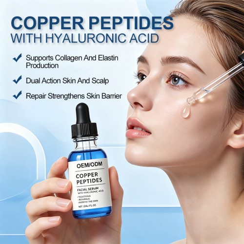 OEM/ODM Copper Peptide Facial Serum Manufacturer | Private Label Anti Aging Skincare