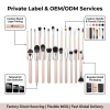 Private Label 24 Pcs Cosmetic Brush Kit Custom Logo Print Factory Direct Wholesaler Soft Vegan Synthetic Makeup Brush Set