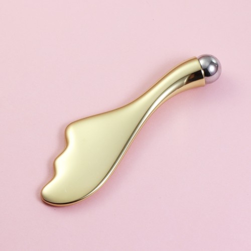 Metal Die Casting Zinc Alloy Ball Magnetic Eye Cream Massage Stick Smear Beauty Scraping Tool