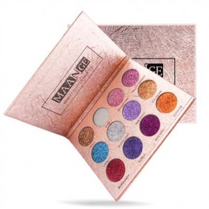 12 Colors Glitter Eyeshadow Diamond Pressed Golden Shiny Shimmer Matte Eye Shadow Beauty Cosmetic Makeup Palette