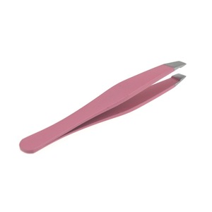 2.5 inch colorful stainless steel eyebrow tweezers 4 pieces set
