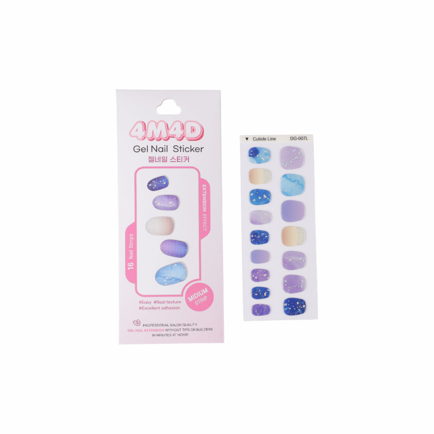 4M4D Extension Gel Nail Sticker