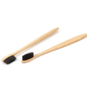 Bamboo Toothbrush Pack of 4 Eco Friendly, Organic and Biodegradable Toothbrushes