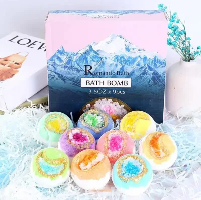 Bath Foam Fizzies Luxury Summer Tiny Crystal Bath Bomb Colorant Set New Form Bath Bombs Gift