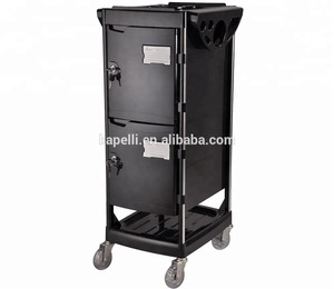 Black Lockable Hair Salon Trolley Hair Salon Trolley Salon hair color trolley