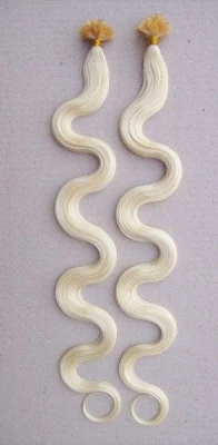 Blond Color 18inch 1.0gram Natural Virgin Remy Human Hair Extension Keratin U Tip Nail Hair Extension