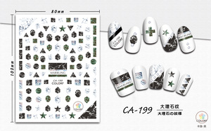 CA191-200 Nail Art Supply and Samples Accessories Korea Nail Sticker 2D