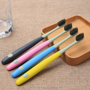 china made small head couple toothbrush with bamboo charcoal filaments from yangzhou