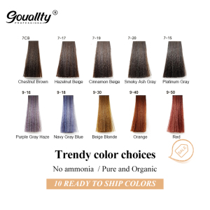Colorful hair color with high speed with free sample
