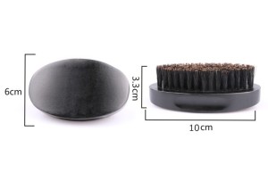 Custom your own logo medium hard boar bristle hair brush mens wave brush