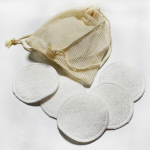 Eco-friendly organic round cotton pads facial makeup remover pads