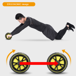 Exercise Fitness Gym Equipment Original Factory Abdominal Muscle AB Wheel Roller Wheel with Mat